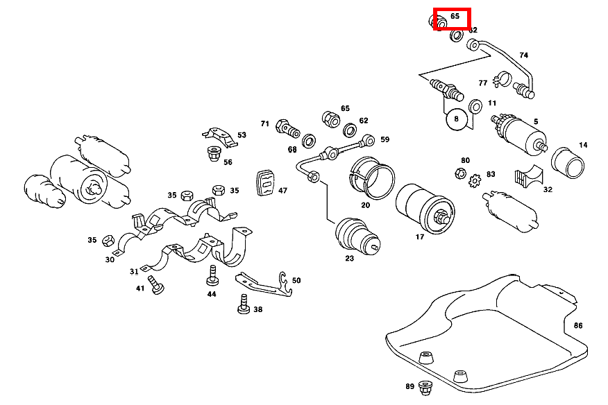 Mutter KRAFTSTOFFPUMPE SLC 107, SE 126, E 210 und weitere kaufen