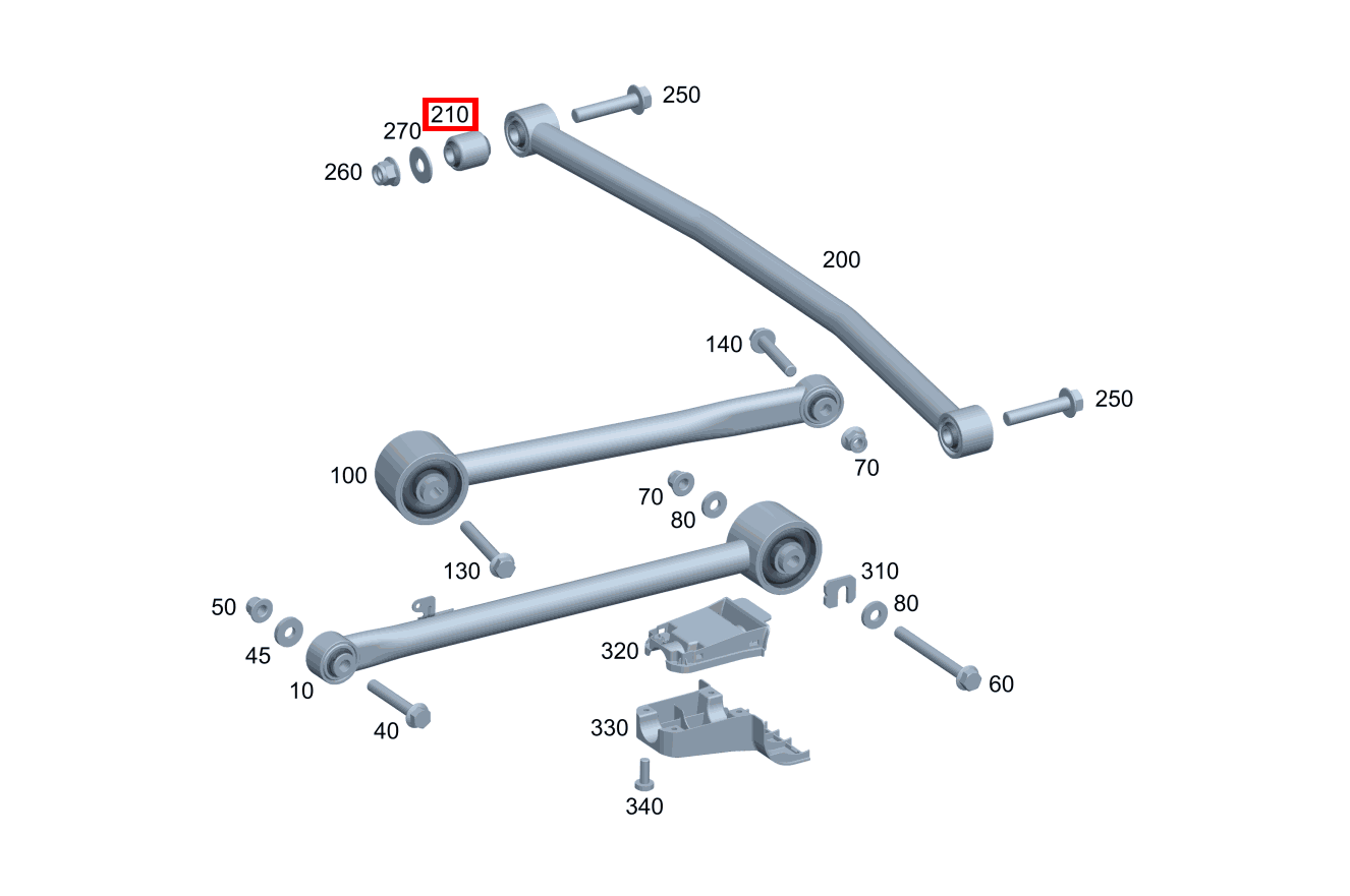 Gummilager QUERLENKER HINTERACHSE Mercedes-AMG G 63 463 Gummilager QUERLENKER HINTERACHSE Mercedes-AMG G 63 463