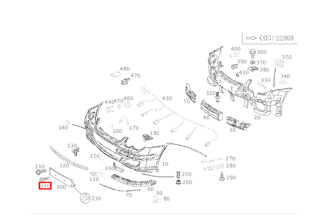 Sechsrundschraube KENNZEICHENBLENDE AN STOSSFAENGER; 5X16 C 320 Sportcoupé 203 Sechsrundschraube KENNZEICHENBLENDE AN STOSSFAENGER; 5X16 C 320 Sportcoupé 203