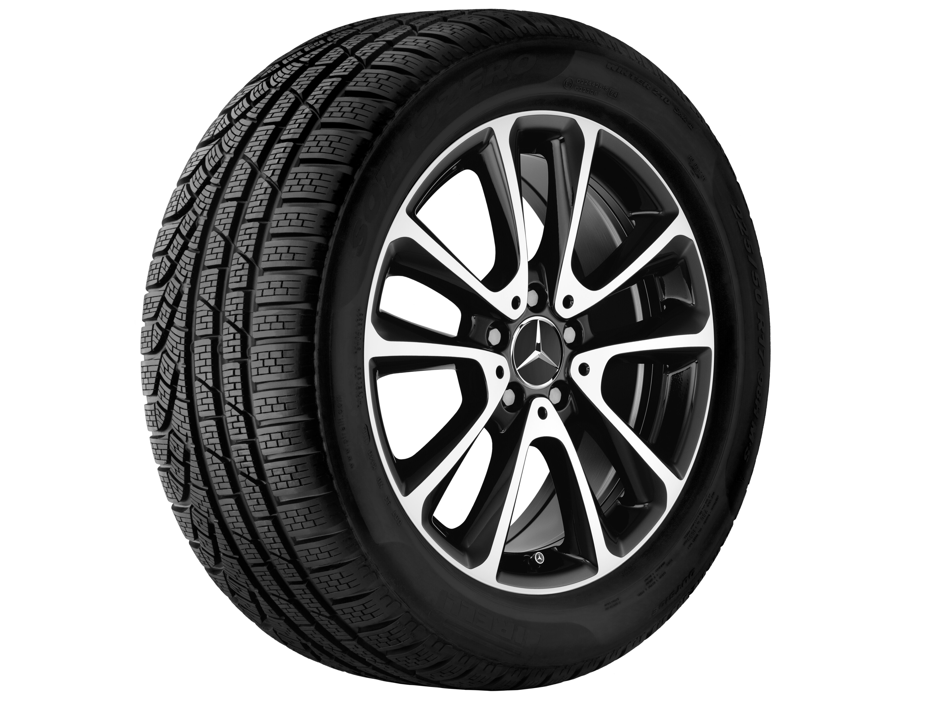 5-Doppelspeichen-Rad, 45,7 cm (18 Zoll), glan