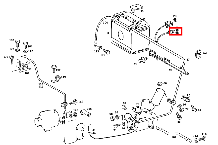 GEHAEUSEOBERTEIL TO 011 545 10 28 190 D 2.5 Turbo 201 GEHAEUSEOBERTEIL TO 011 545 10 28 190 D 2.5 Turbo 201