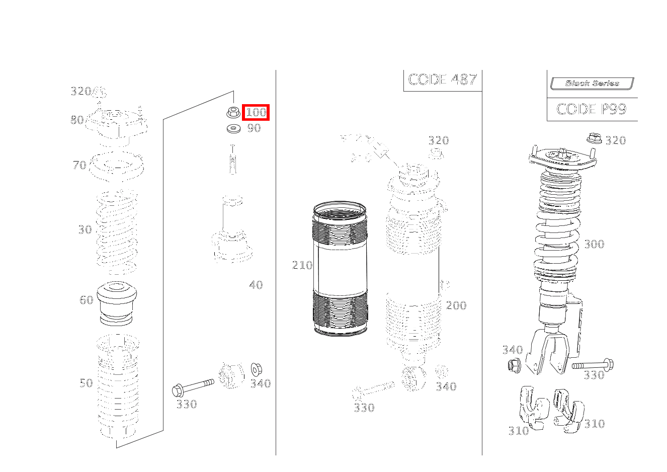 Sechskantmutter M10 SL500 230 Sechskantmutter M10 SL500 230