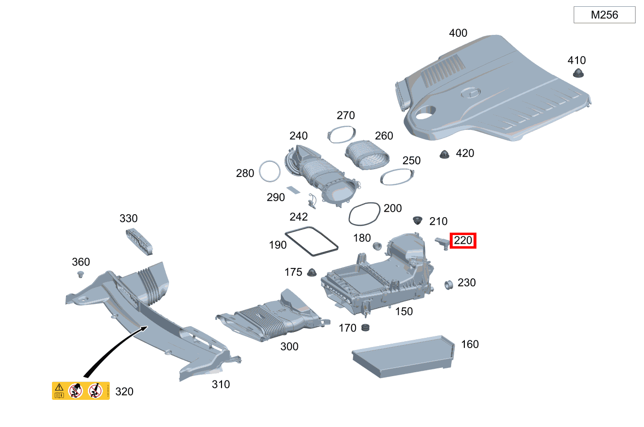 Drucksensor An Dämpferfilter Mercedes-AMG CLS 53 4MATIC+ 257 Drucksensor An Dämpferfilter Mercedes-AMG CLS 53 4MATIC+ 257