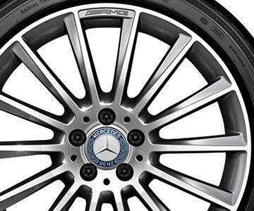 AMG Vielspeichen-Rad, 48,3 cm (19 Zoll), glan