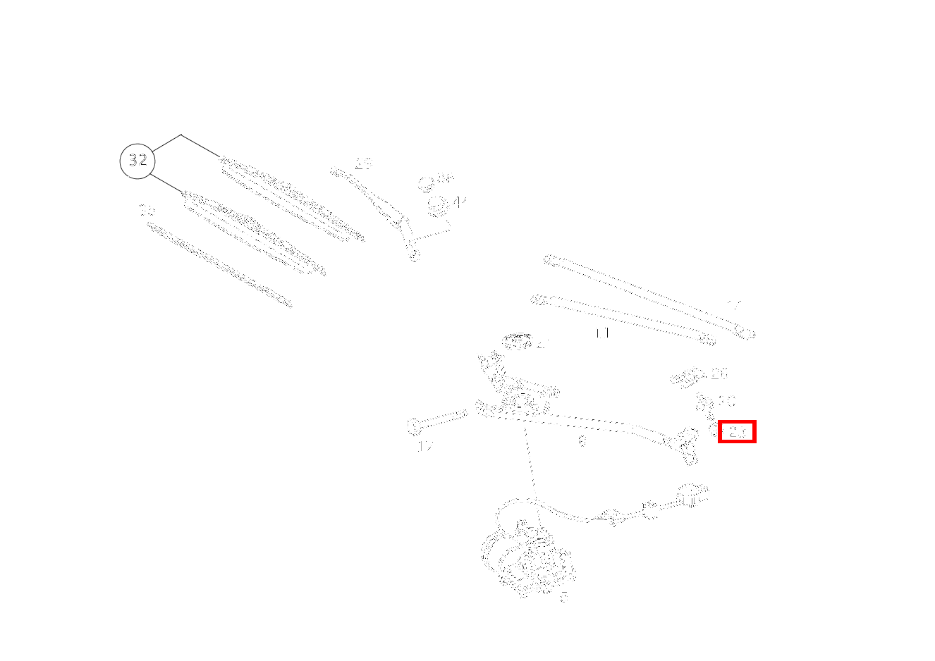 Mutter WISCHERANLAGE; M6 SLK230 170 Mutter WISCHERANLAGE; M6 SLK230 170