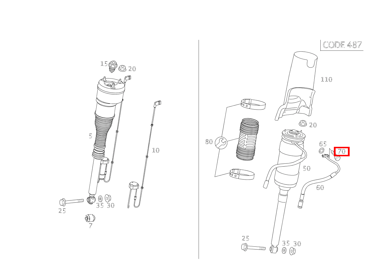 Sechsrundschraube AN FEDERBEIN HINTEN LINKS UND RECHTS; M8X20 S 65 AMG Limousine lang 221 Sechsrundschraube AN FEDERBEIN HINTEN LINKS UND RECHTS; M8X20 S 65 AMG Limousine lang 221