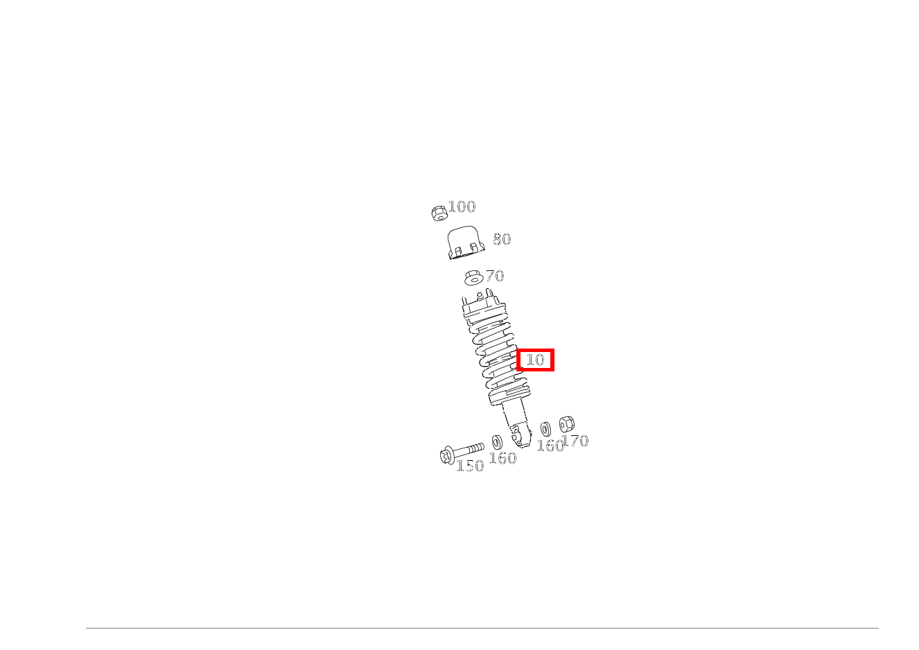 Federbein VORNE LINKS UND RECHTS SLS AMG Coupé Black Series 197 Federbein VORNE LINKS UND RECHTS SLS AMG Coupé Black Series 197