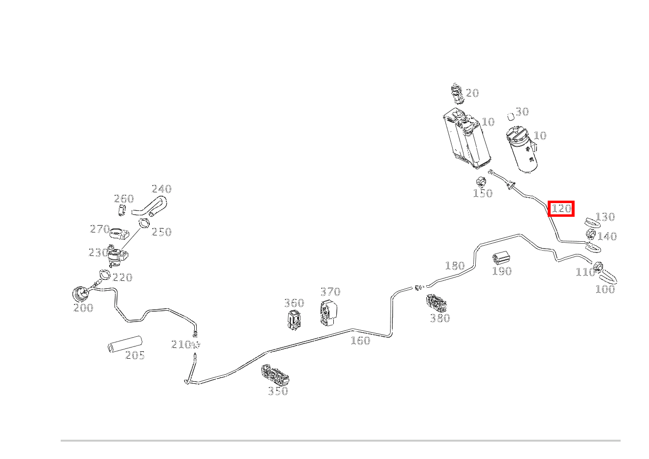Entlüftungsleitung VOM TANK ZUM AKTIVKOHLEFILTER SLS AMG GT Roadster Final Edition 197 Entlüftungsleitung VOM TANK ZUM AKTIVKOHLEFILTER SLS AMG GT Roadster Final Edition 197