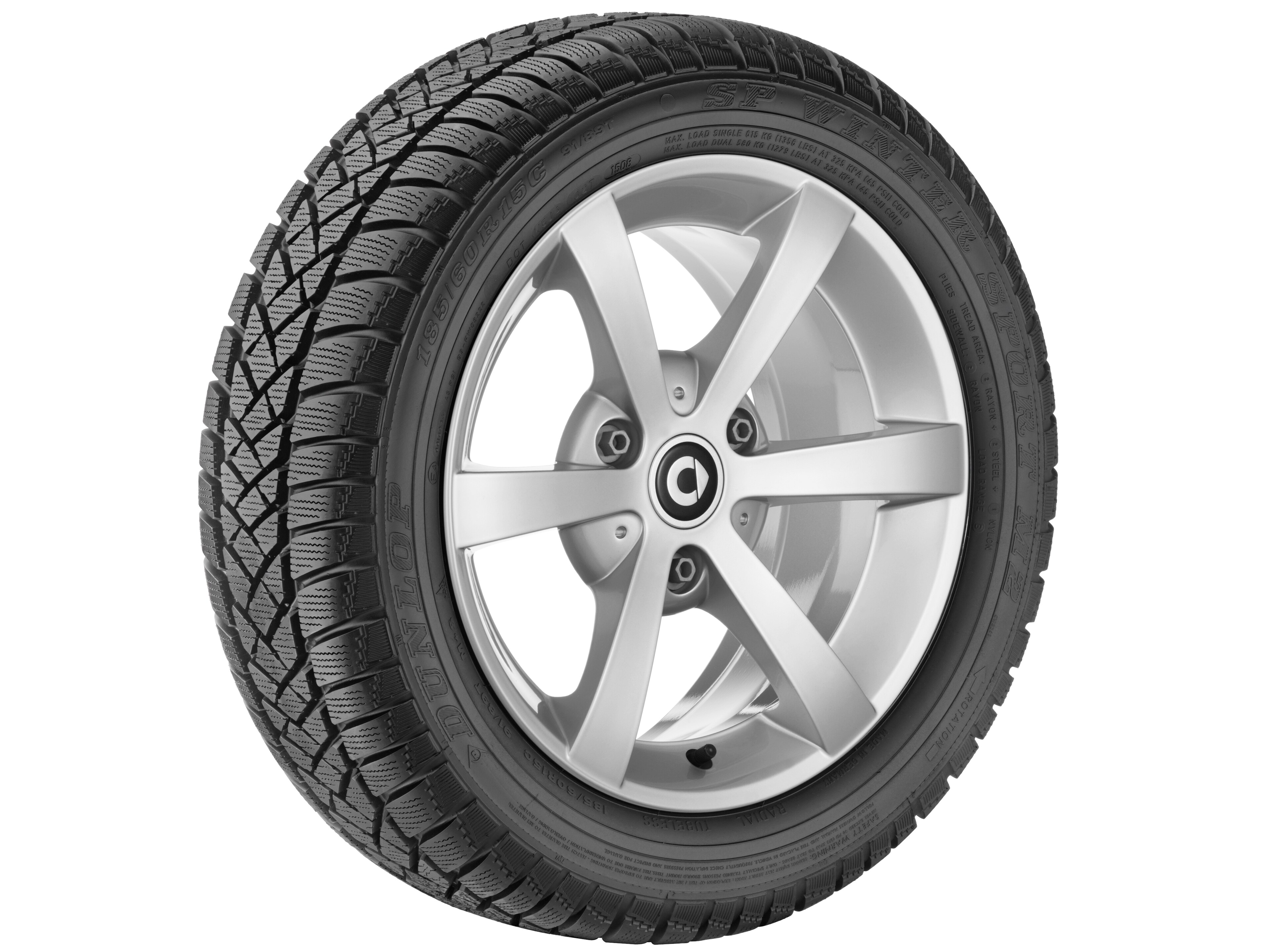 Mercedes-Benz - 6-Speichen-Leichtmetallrad, 38,1 cm (15 Zoll) 6-Speichen-Leichtmetallrad, 38,1 cm (15 Zoll)