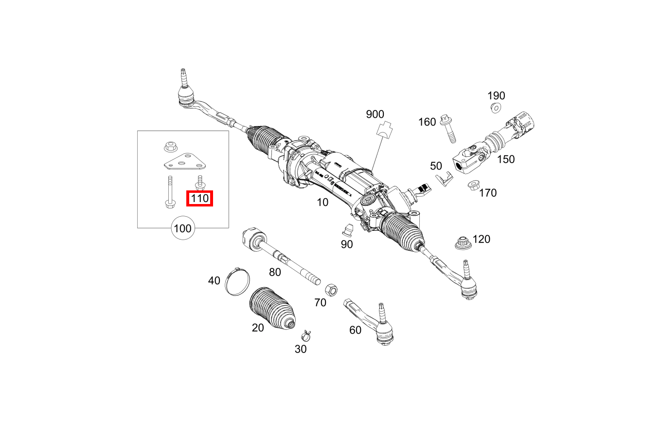 Sechskantschraube Befestigung Lenkung an Integralträger; M10X25 Mercedes-AMG GLC 63 S 4MATIC+ Coupé 253 Sechskantschraube Befestigung Lenkung an Integralträger; M10X25 Mercedes-AMG GLC 63 S 4MATIC+ Coupé 253