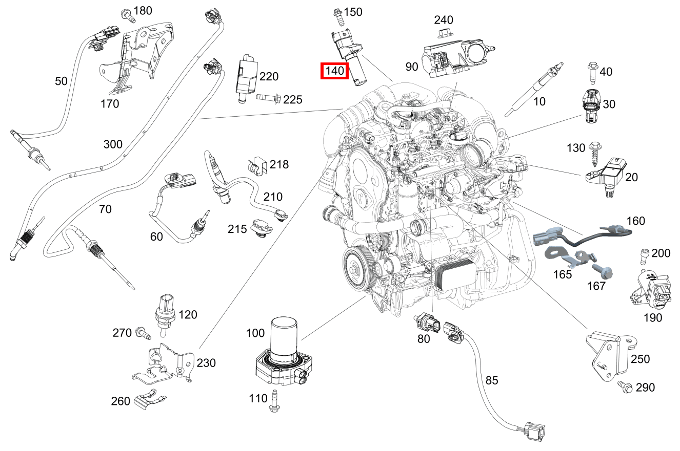 Positionssensor Kurbelwelle C 200 T d BCA 205 Positionssensor Kurbelwelle C 200 T d BCA 205