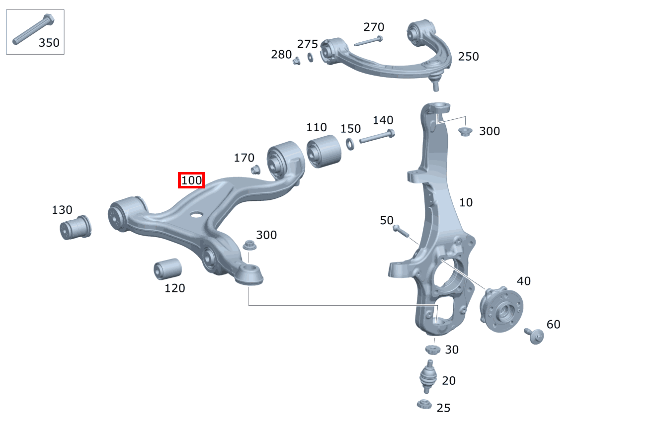 Querlenker Unten links GLE 350 d 4MATIC 222 Querlenker Unten links GLE 350 d 4MATIC 222