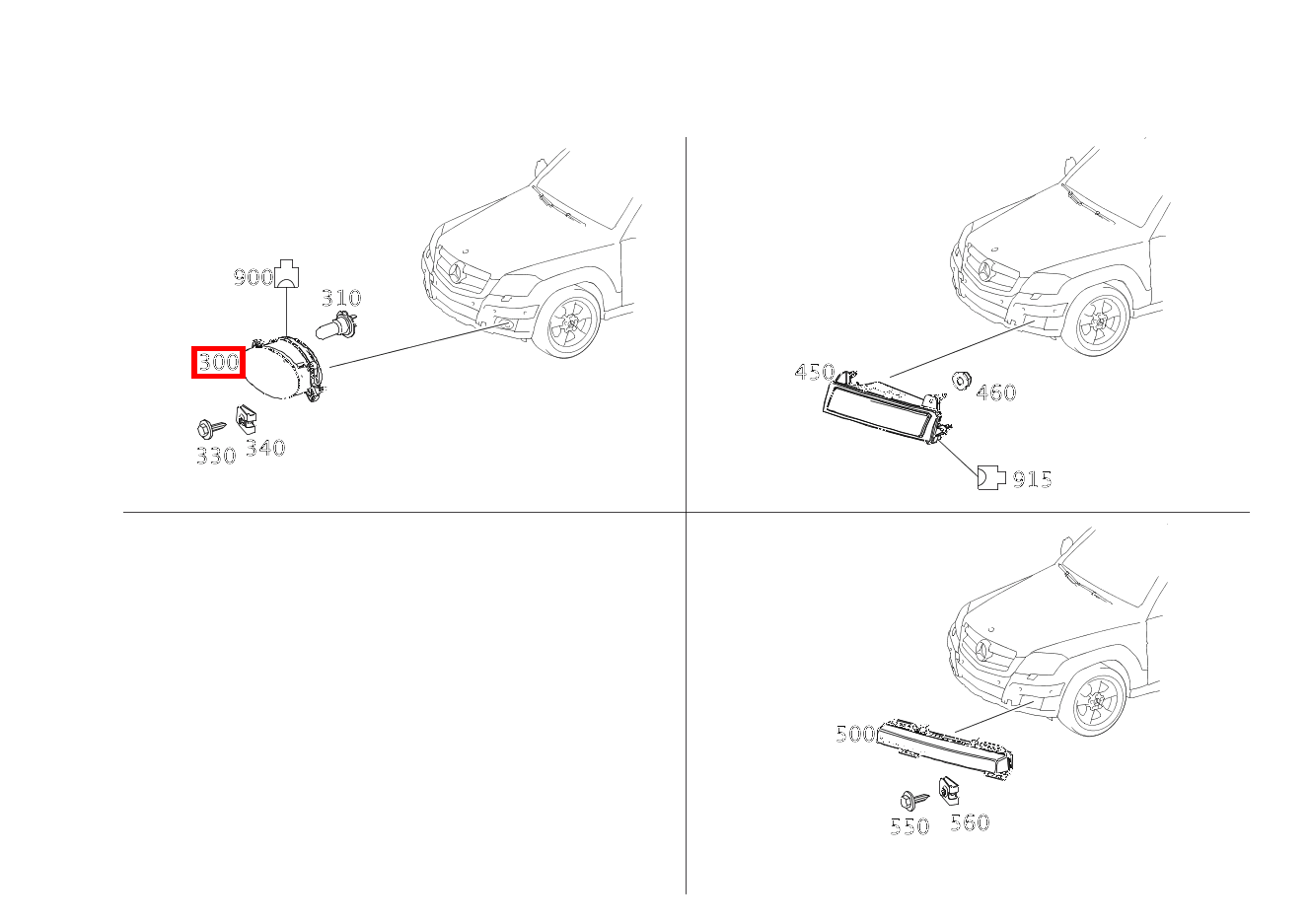 Nebelscheinwerfer RECHTS GLK220BT 4M 204 Nebelscheinwerfer RECHTS GLK220BT 4M 204