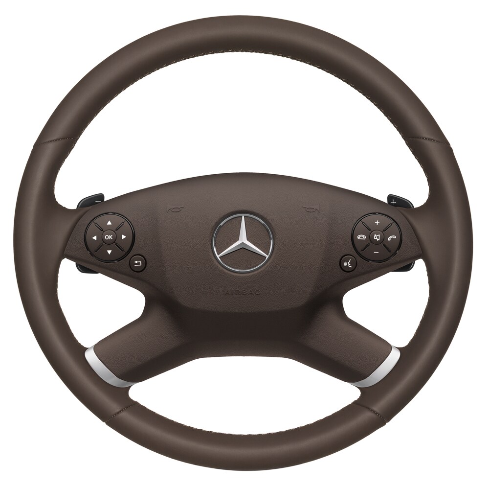 Mercedes-Benz - Lederlenkrad, mandelbeige, mit ALDW Lederlenkrad, mandelbeige, mit ALDW
