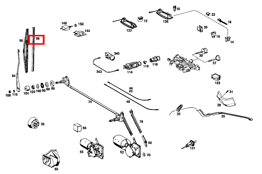 WISCHERGUMMI 280 C 114