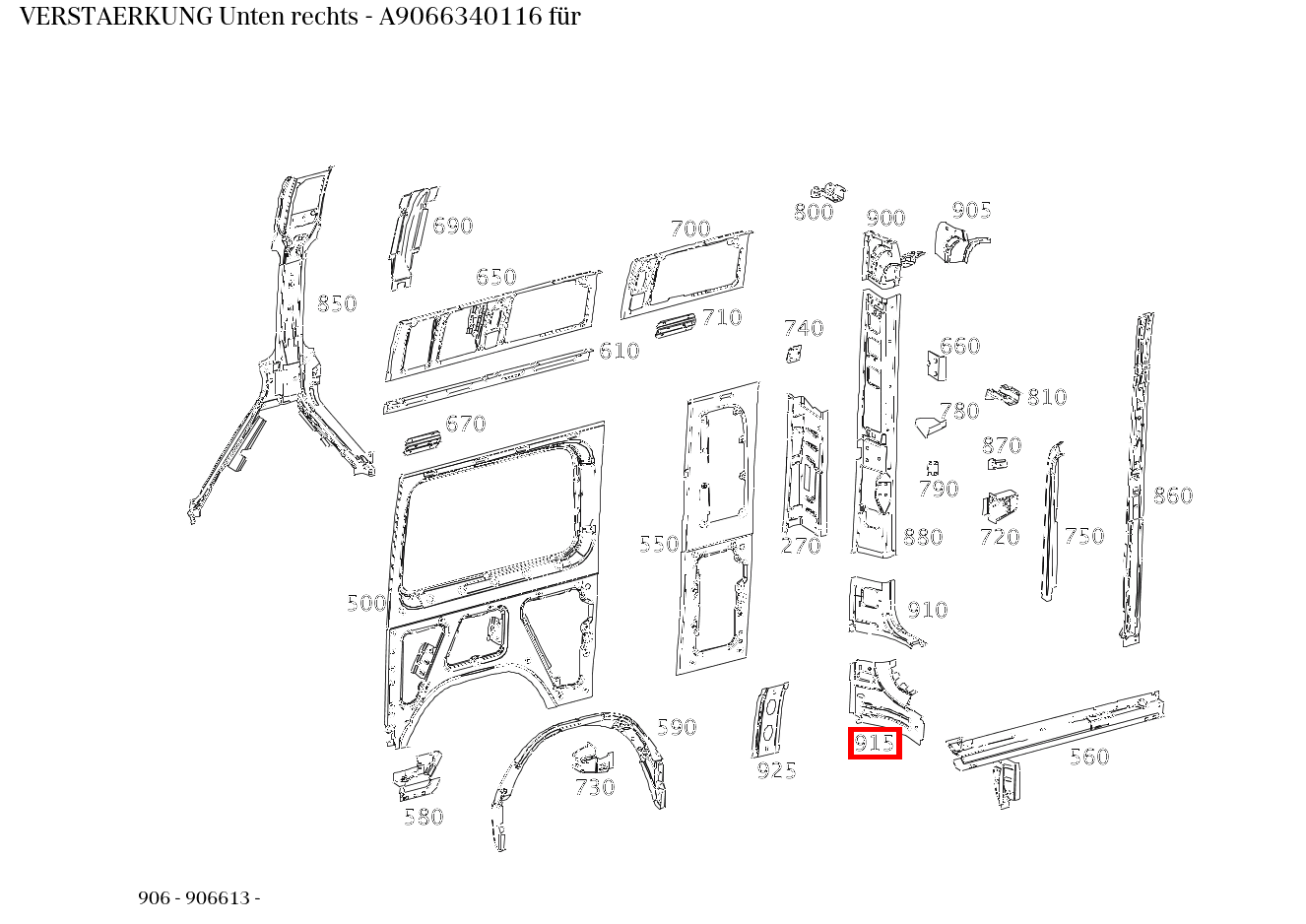 Verstärkung Unten rechts 906