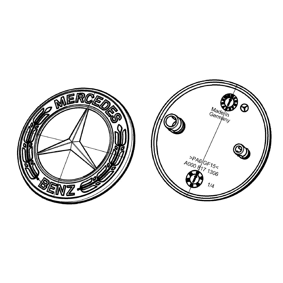 Mercedes-Benz - Teilenummer A0008171306 A0008171306