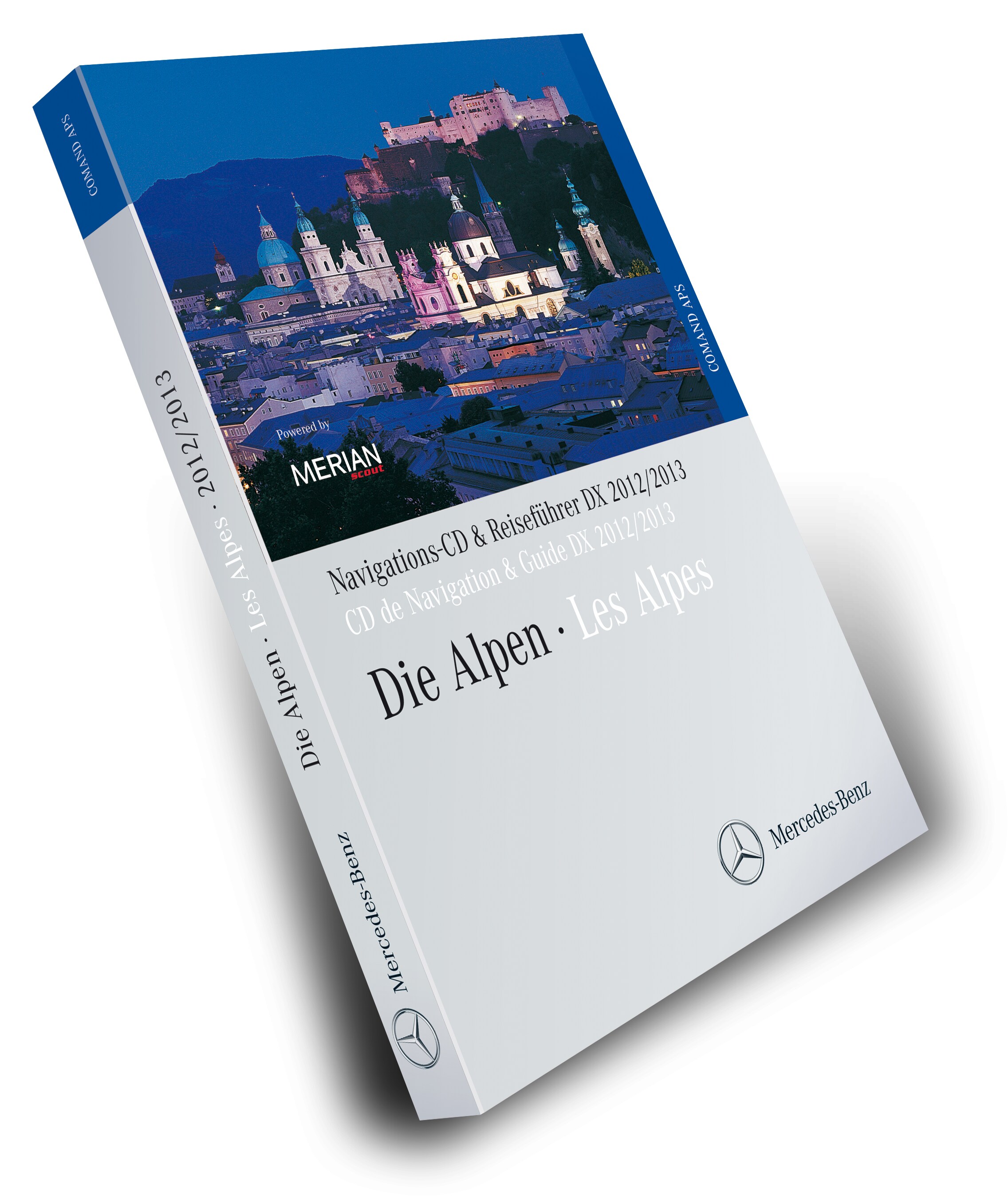 Navigations-CD, Alpen, mit MERIAN Reiseführer