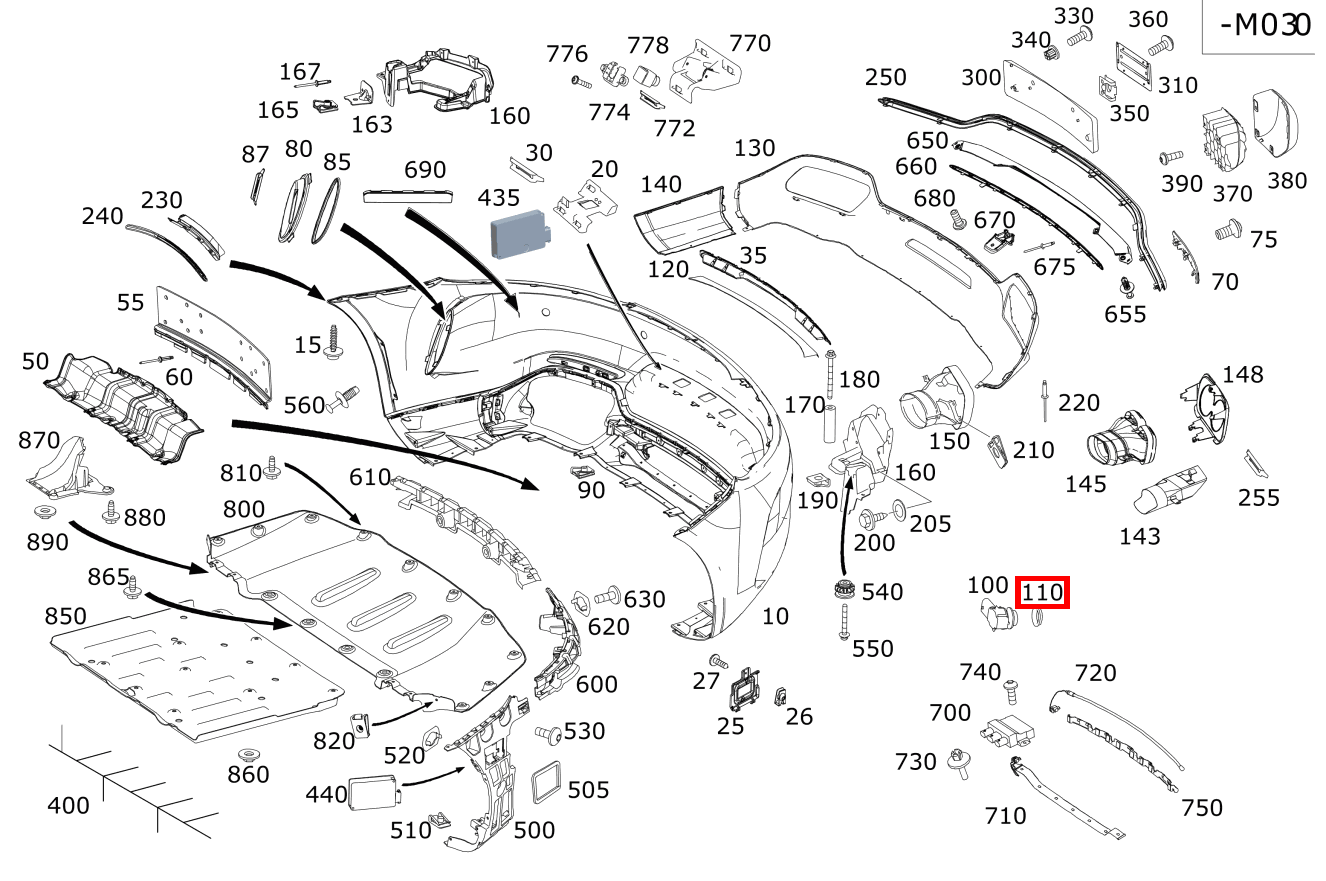 Abstandsring SENSOR PARKTRONIC-SYSTEM Mercedes-Benz AMG GT 190 Abstandsring SENSOR PARKTRONIC-SYSTEM Mercedes-Benz AMG GT 190