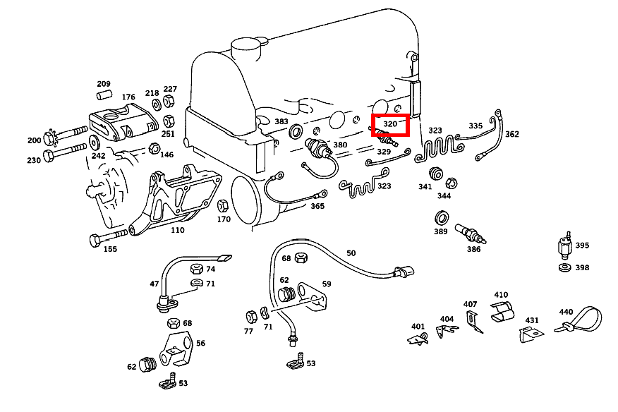 Glühkerze 300 GD ST. LG 460
