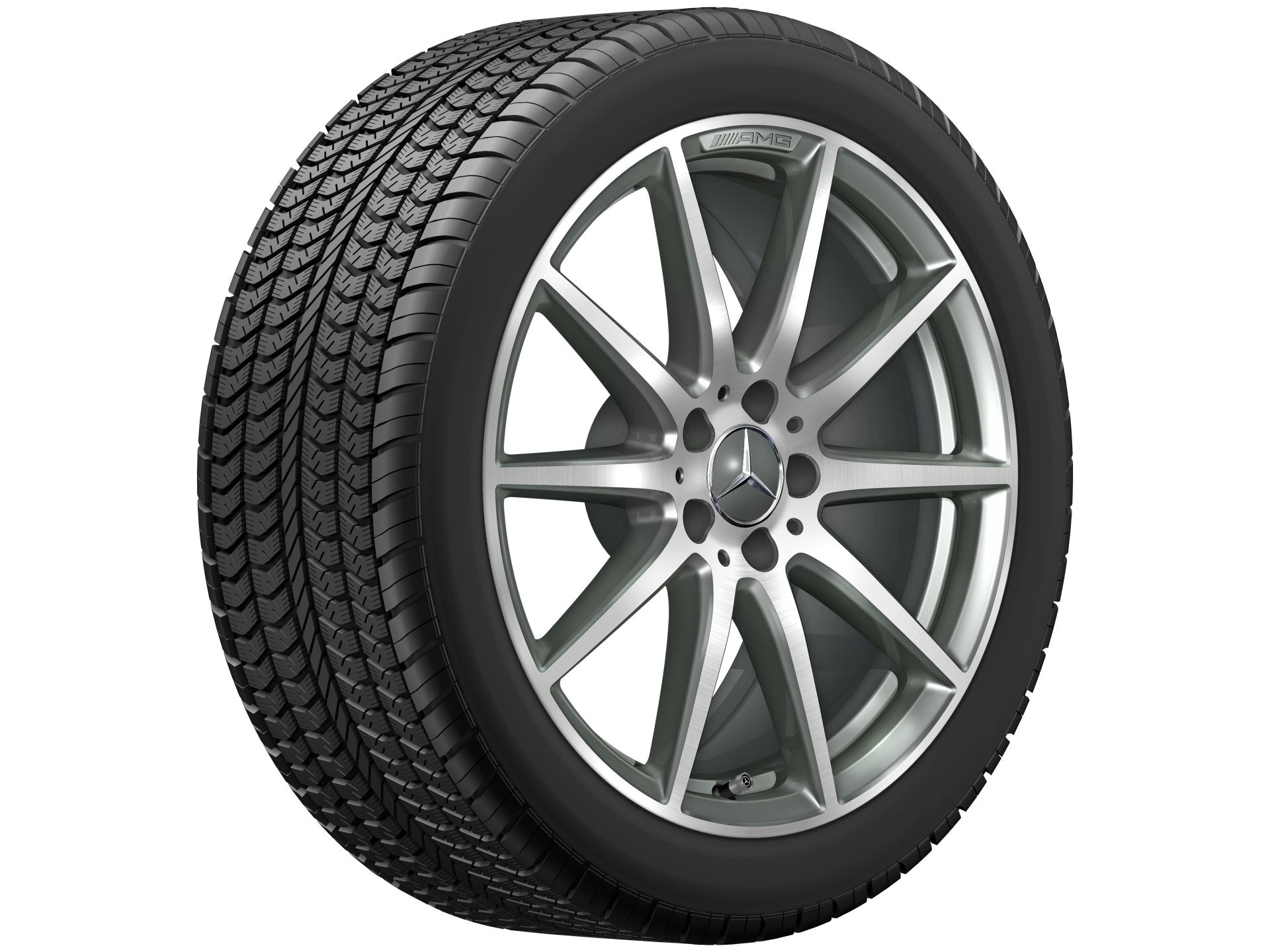 Winterkomplettrad AMG 10-Speichen 255/40 R19 100H XL Pilot Alpin 5 MO1
