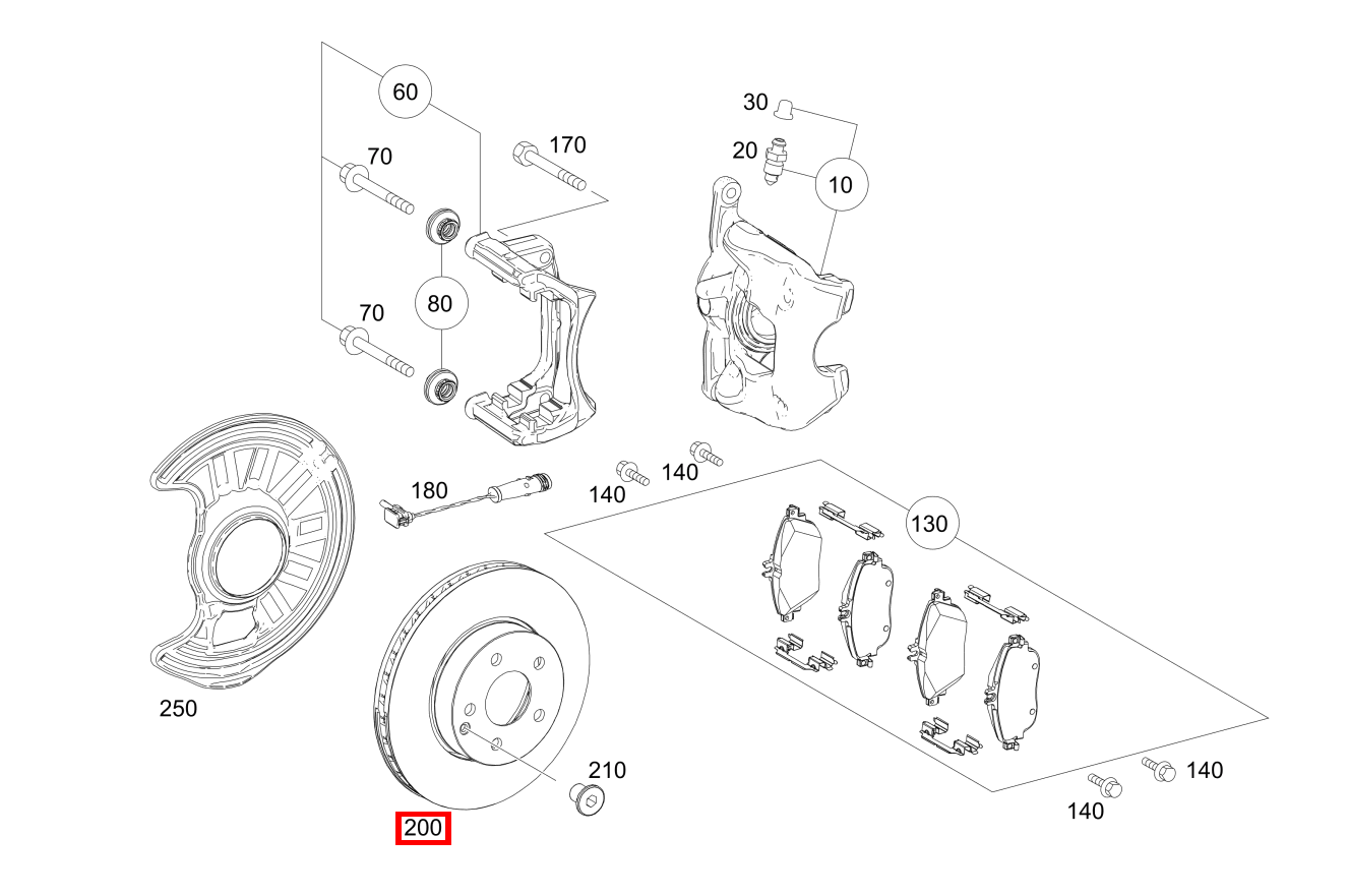 Bremsscheibe belüftet Vorn A 200 d SCORE! 176 Bremsscheibe belüftet Vorn A 200 d SCORE! 176