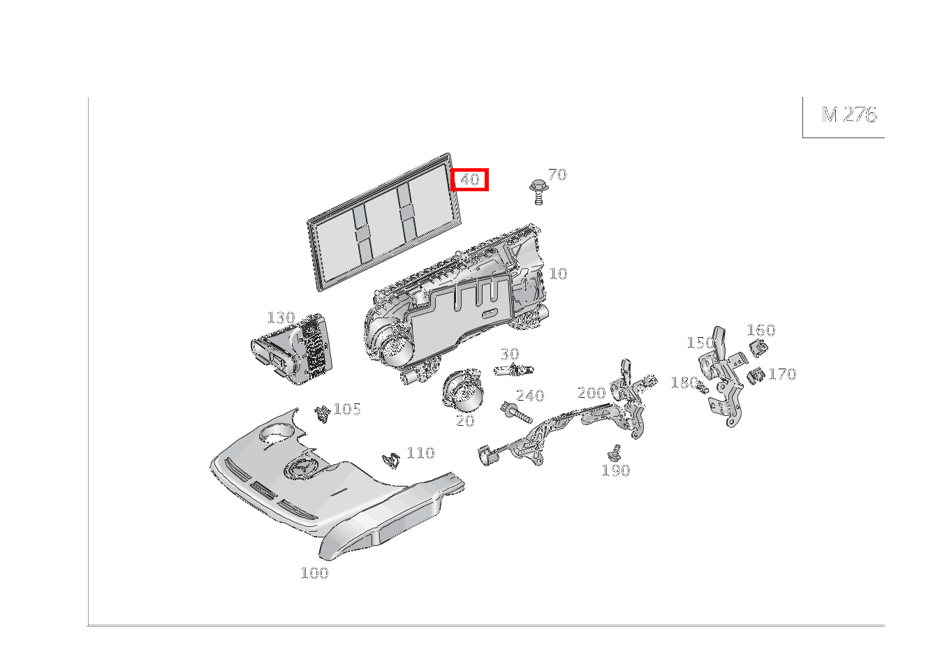 Luftfiltereinsatz DAEMPFERFILTER ML/GLE 350 4MATIC 166