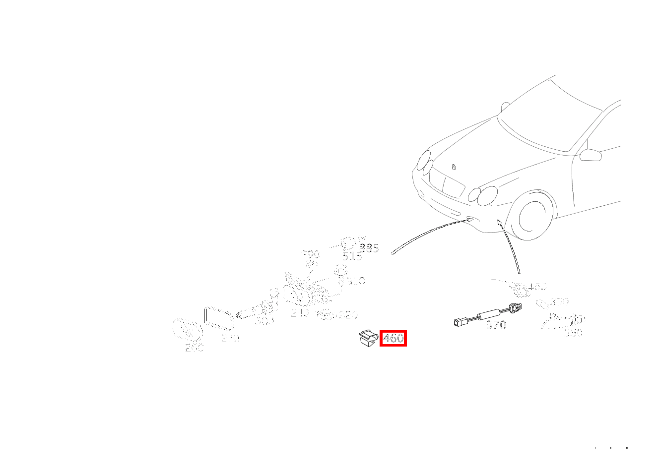 Klammer NEBELSCHEINWERFER CLK 63 AMG Cabriolet 209 Klammer NEBELSCHEINWERFER CLK 63 AMG Cabriolet 209