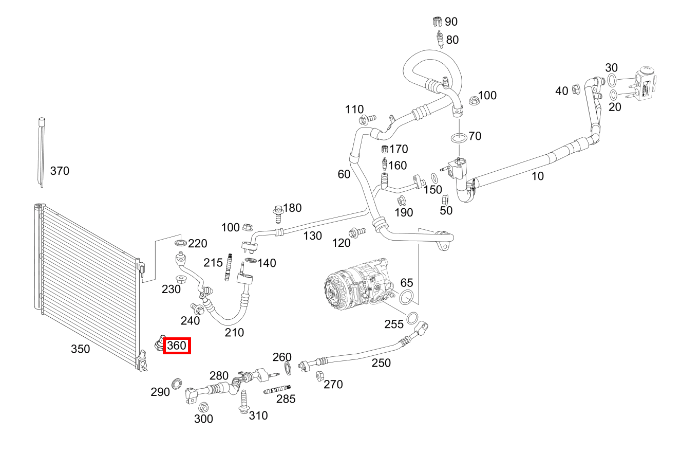 Drucksensor Kondensator Mercedes-AMG GT S 197