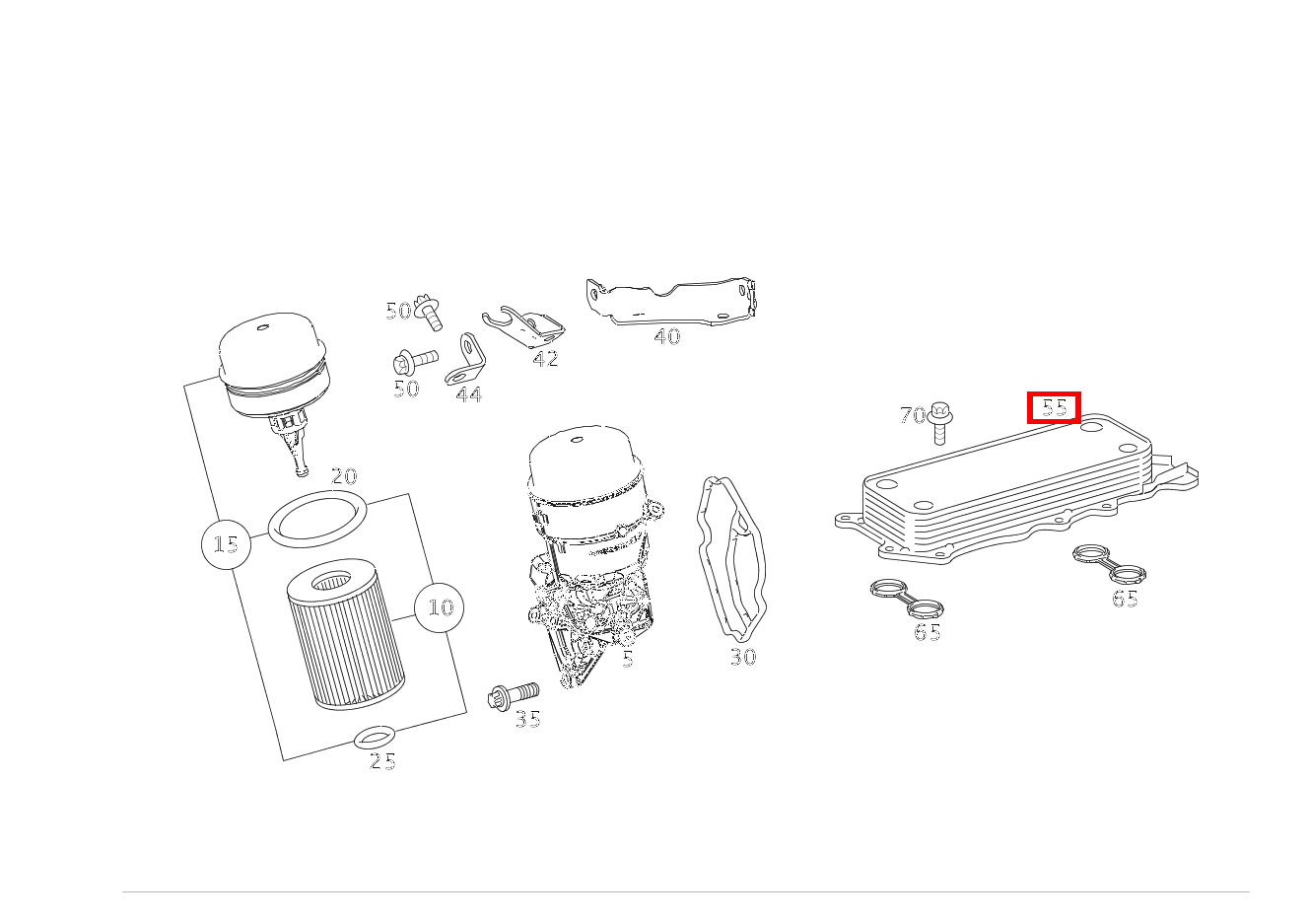 Ölkühler GL 350 BlueTEC 4MATIC Off-Roader 164 Ölkühler GL 350 BlueTEC 4MATIC Off-Roader 164