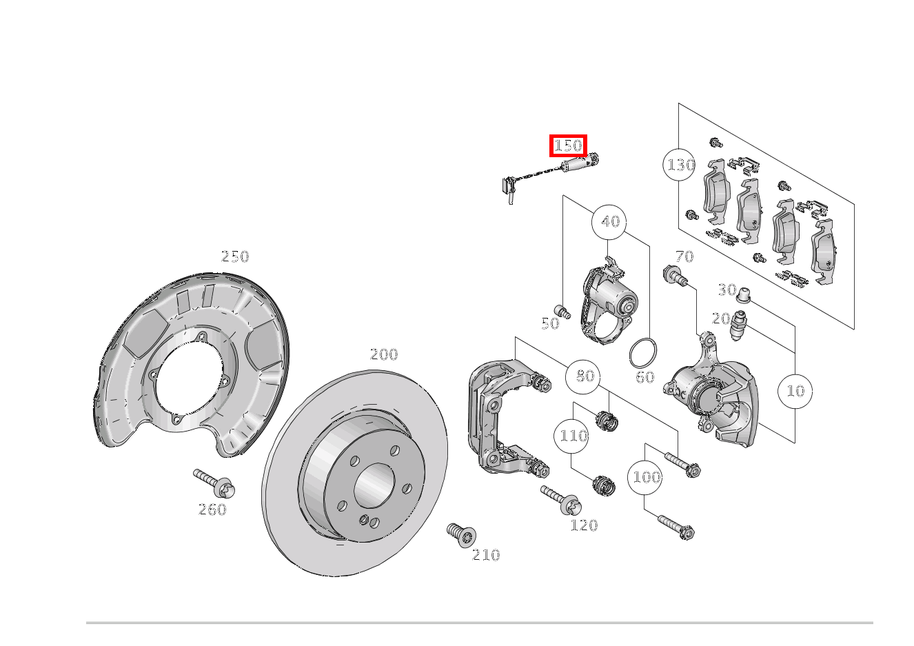Belagverschleisssensor BREMSVERSCHLEISSANZEIGE GLE 350 4MATIC 166 Belagverschleisssensor BREMSVERSCHLEISSANZEIGE GLE 350 4MATIC 166