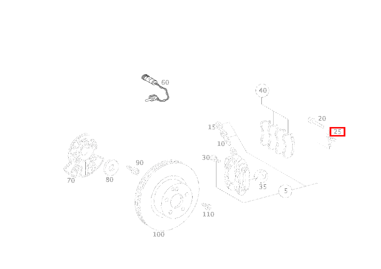 TEILESATZ SPREIZFEDER Vorderes CL 65 AMG Coupé 215