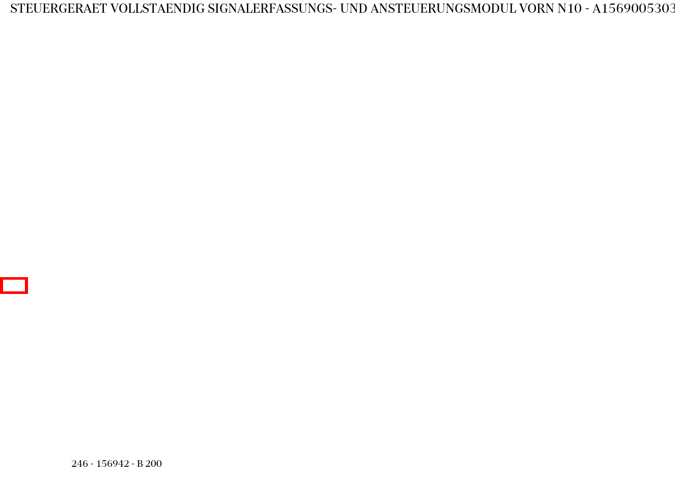 Steuergerät vollständig SIGNALERFASSUNGS- UND ANSTEUERUNGSMODUL VORN N10 B 200 246