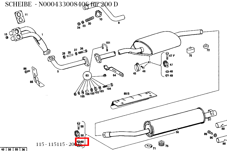 Scheibe 200 D 115 Scheibe 200 D 115