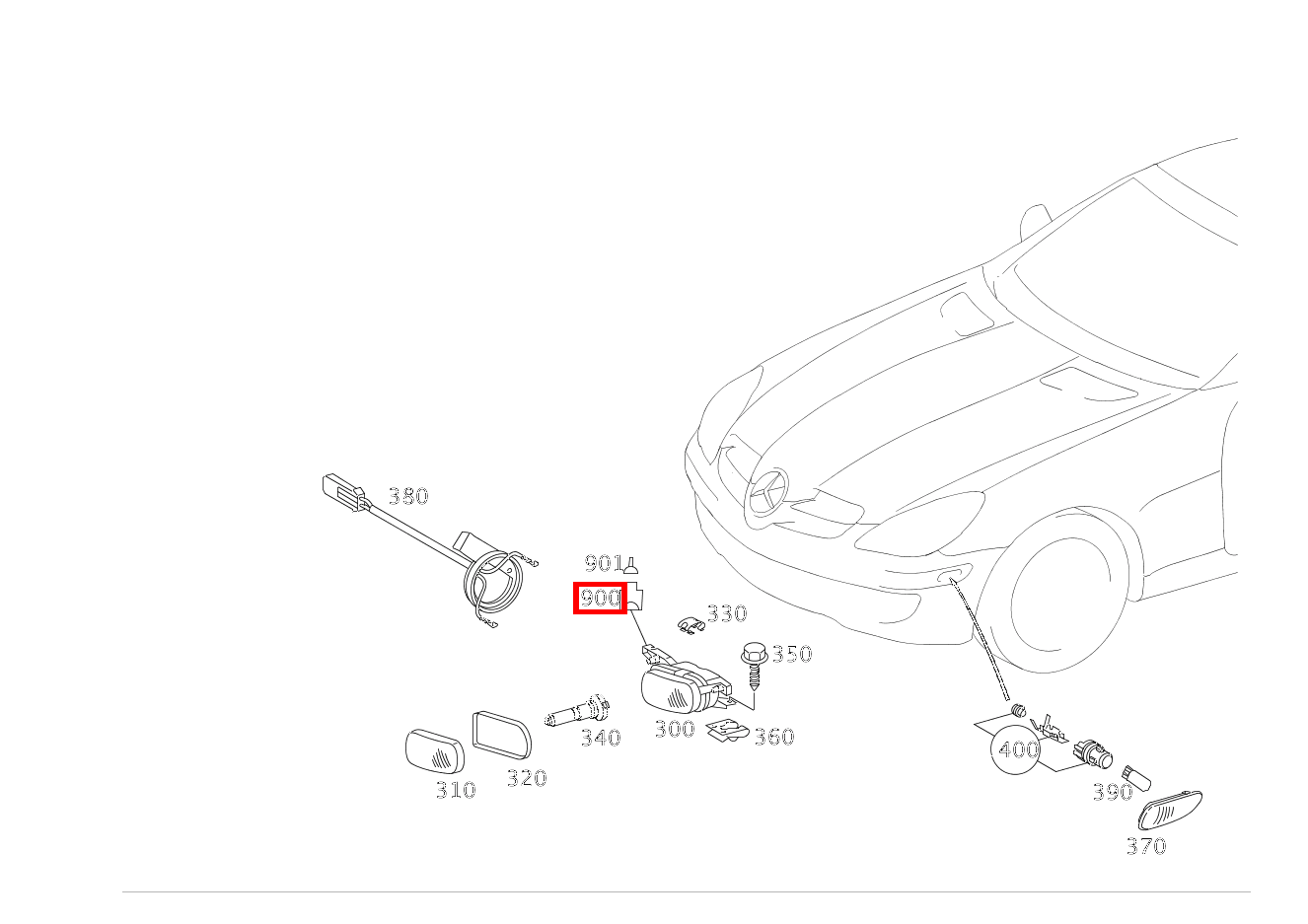 Elektr. Kupplungsgehäuse LEUCHTEINHEIT LINKS UND RECHTS E1/E2; 4-PIN SLK2.8 SLK 55 AMG Roadster 171 Elektr. Kupplungsgehäuse LEUCHTEINHEIT LINKS UND RECHTS E1/E2; 4-PIN SLK2.8 SLK 55 AMG Roadster 171