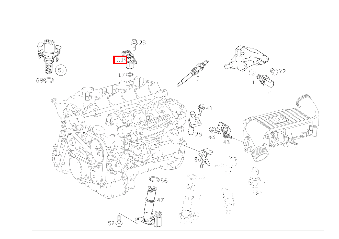 Positionssensor POSITIONSGEBER NOCKENWELLE 416 4X2 3550 460