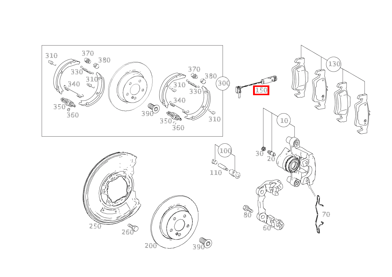 Belagverschleisssensor BREMSBELAGVERSCHLEISSANZEIGE E 220 CDI T-Modell 253 Belagverschleisssensor BREMSBELAGVERSCHLEISSANZEIGE E 220 CDI T-Modell 253