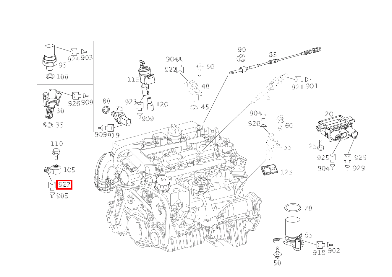 Stecker KLOPFSENSOR A16; 2-PIN SLK2.8 E 220 CDI T-Modell 212 Stecker KLOPFSENSOR A16; 2-PIN SLK2.8 E 220 CDI T-Modell 212