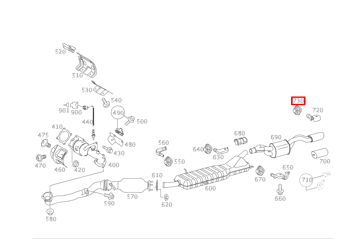 Aufhängering HINTER NACHSCHALLDAEMPFER A 200 TURBO COUPE 169 Aufhängering HINTER NACHSCHALLDAEMPFER A 200 TURBO COUPE 169