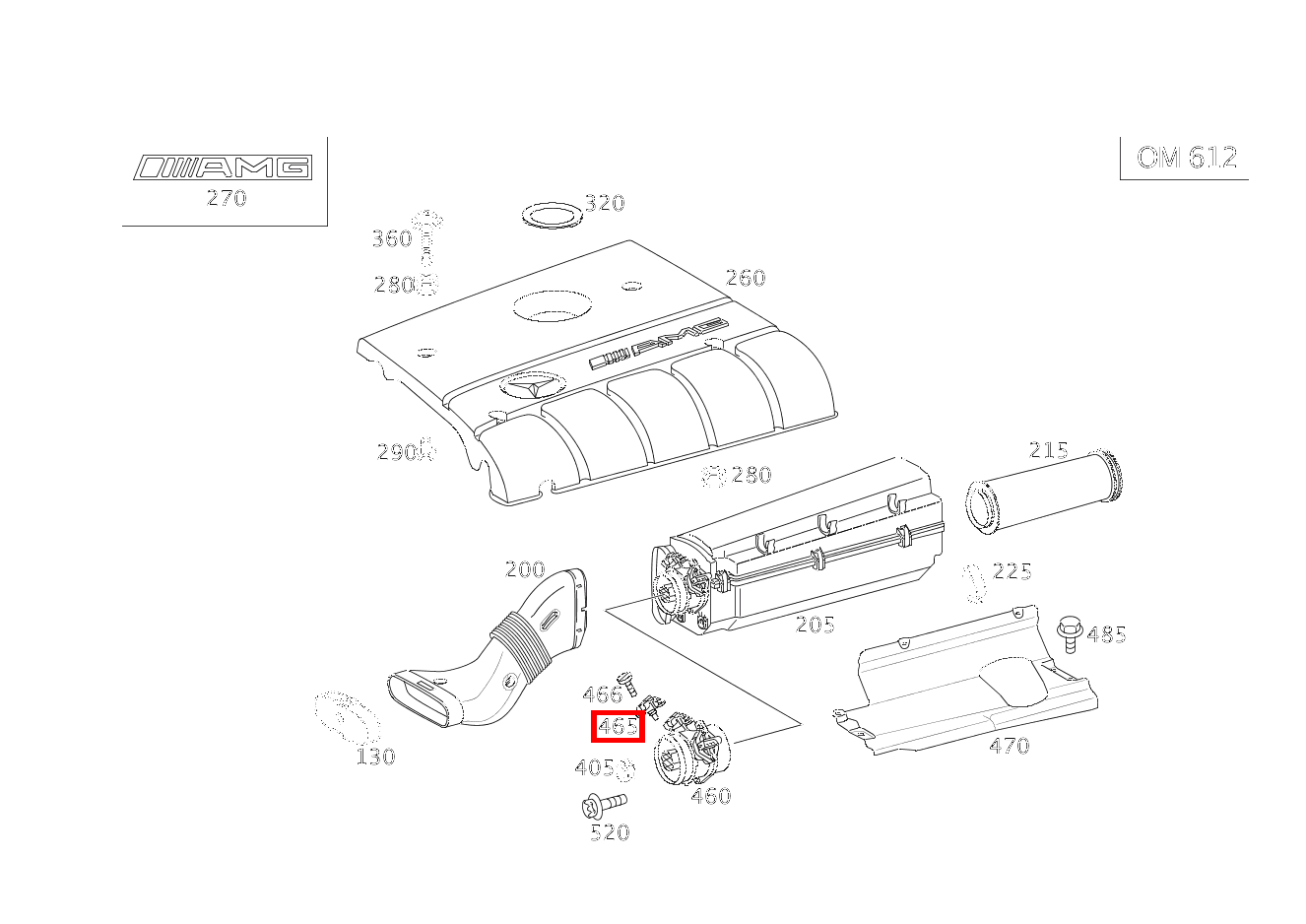 Drucksensor CL 30 CDI AMG 203 Drucksensor CL 30 CDI AMG 203