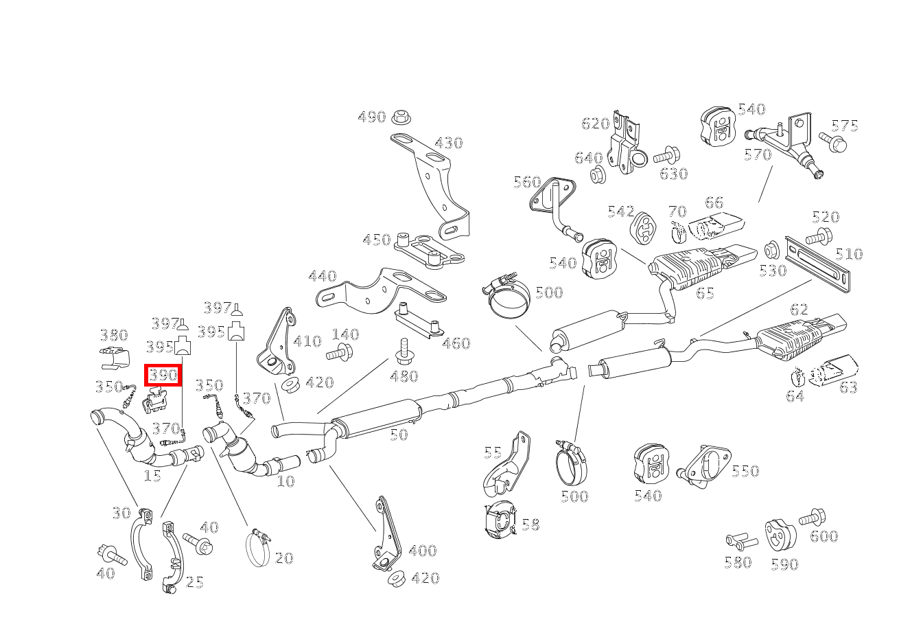 Schelle BEFESTIGUNG LAMBDASONDENLEITUNG; 18.0X18.5 MM Maybach 62 S (langer Radstand) 240