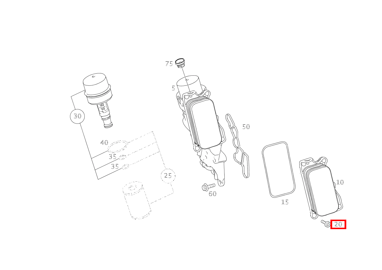 Linsenkopfschraube M. ISR Ölkühler an Gehäuse; M6X14 SLK 350 Roadster Sportmotor 171 Linsenkopfschraube M. ISR Ölkühler an Gehäuse; M6X14 SLK 350 Roadster Sportmotor 171