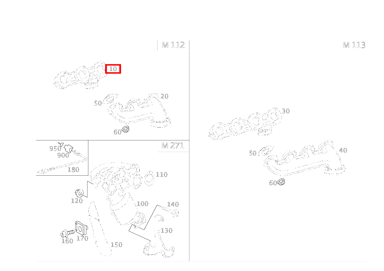 Abgaskrümmer ZYLINDER NOS.1-3 für E-Klasse 211 kaufen