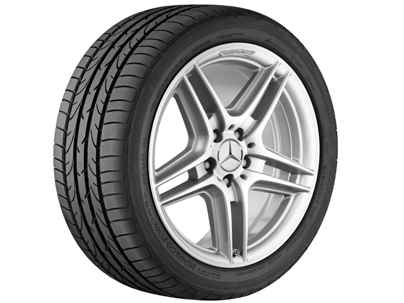 AMG 5-Doppelspeichen-Rad, 18 Zoll, 8 J x 18 ET 50, silberfarben 
