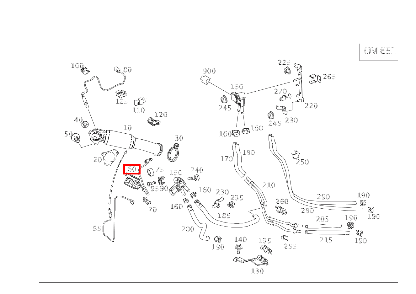 Nox-Sensor An Katalysator GLA220CDI 4M 156
