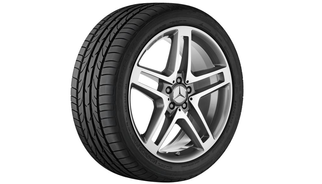 Original AMG 20 Zoll AMG 5-Doppelspeichen-Rad grau himalaya  