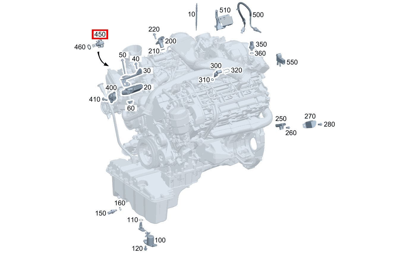 Temperatursensor Ansaugluftdrosselung R 300 CDI SUV-Tourer (langer Radstand) 251