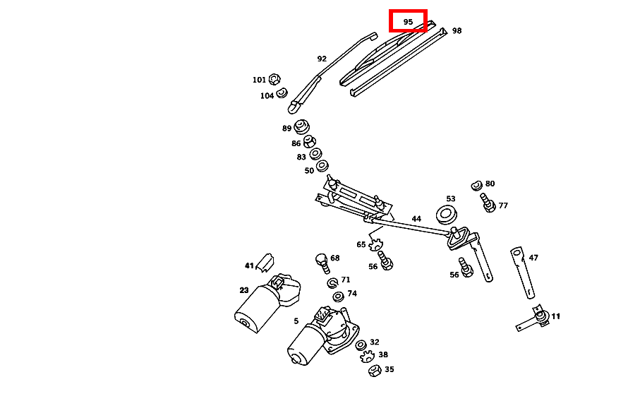 Wischerblatt 300 SL-107 107