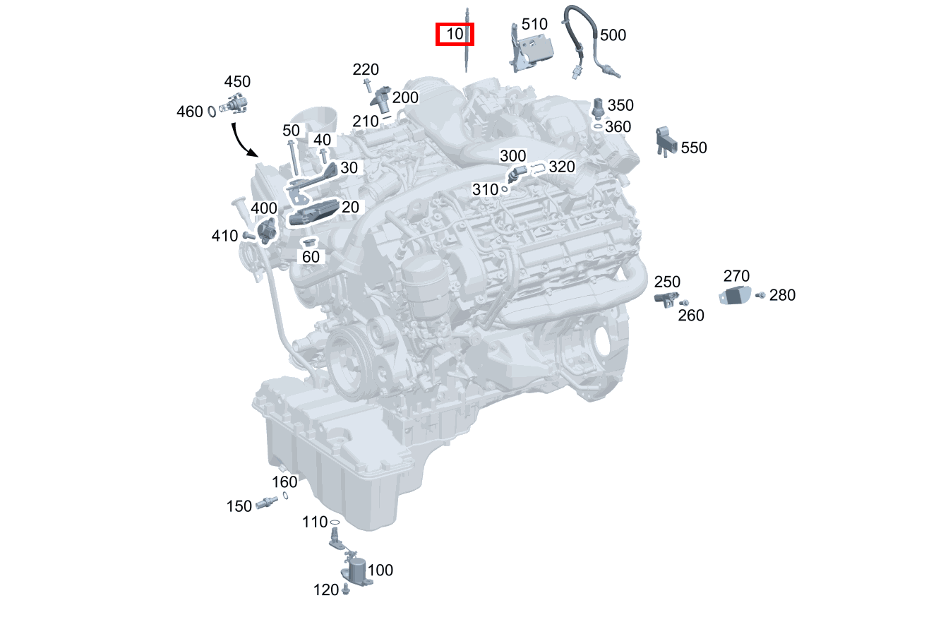 Glühkerze Stahlausführung C 320 T CDI 203 Glühkerze Stahlausführung C 320 T CDI 203