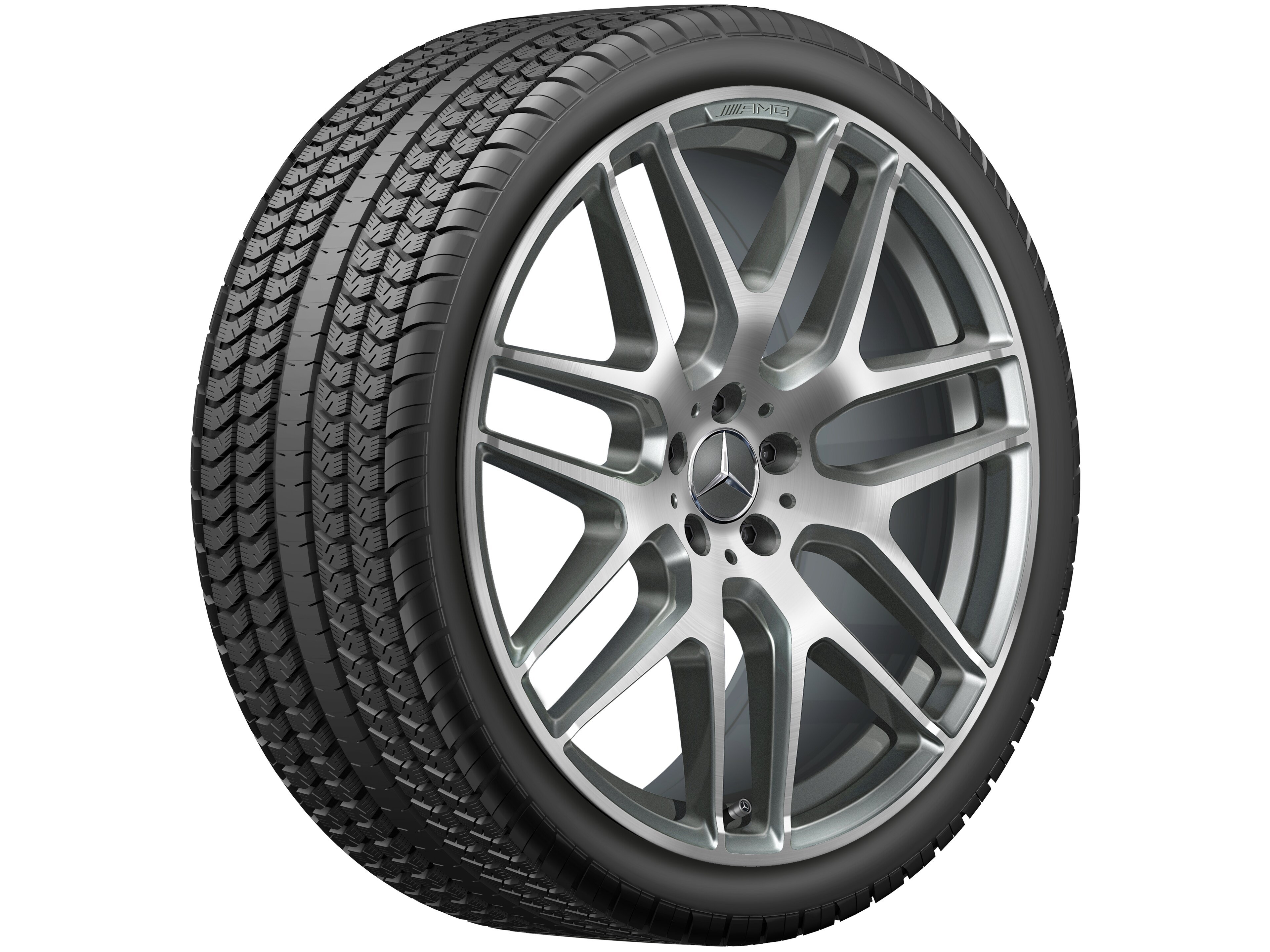 Mercedes-Benz -  AMG Leichtmetallrad, 22 Zoll, 11,5 J x 22 ET 42, titangrau, glanzgedreht